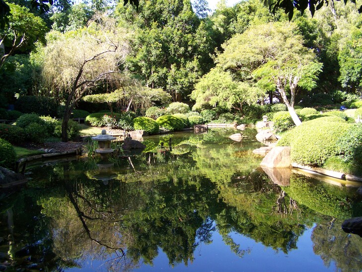 water fall pump for the brisbane japanese gardens