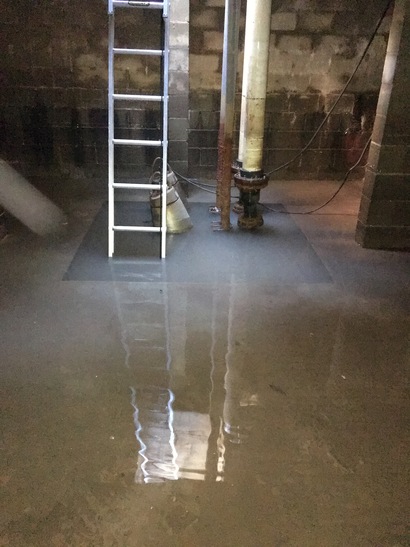 large under ground stormwater pit